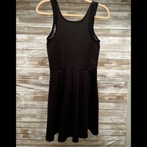 Black Open Back Dress
